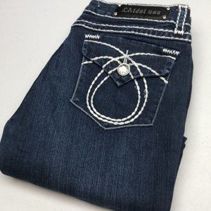 VINTAGE L.A. IDOL FACTORY CAPRIS  13/35x22 CRYSTAL FLAP POCKET 💎